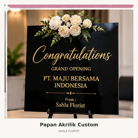 Papan Bunga Akrilik Tanjung Balai